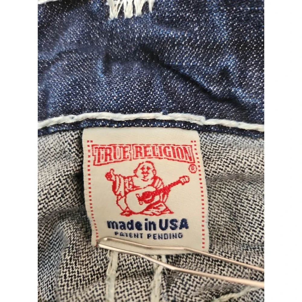 True Religion Joey Super T Denim Jeans Mens Size 36x33  Actual 36×31  USA